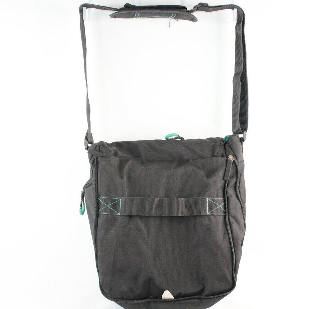 Columbia Expandable Black Nylon Cross Body Diaper Bag Multi Pockets Backpack - Picture 2 of 6